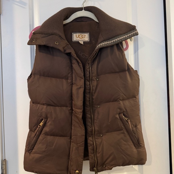 UGG Jackets & Blazers - UGG Brown Down Puffer Vest